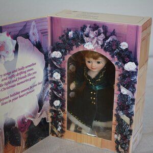 Marie Osmond Doll Christmas Holiday Greeting Card Doll 1996 knickerbocker gift